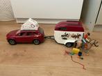 Schleich auto en trailer, Ophalen of Verzenden, Gebruikt