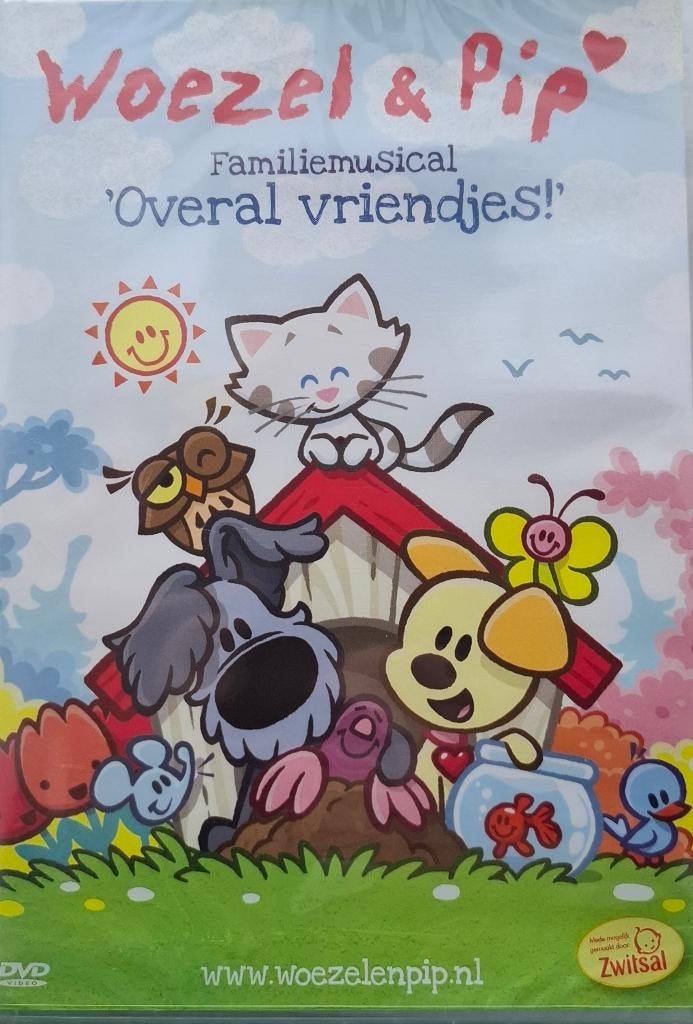 Woezel en Pip musical Overal vriendjes dvd NIEUW VERPAKKING, Alle leeftijden, Ophalen of Verzenden, Nieuw in verpakking