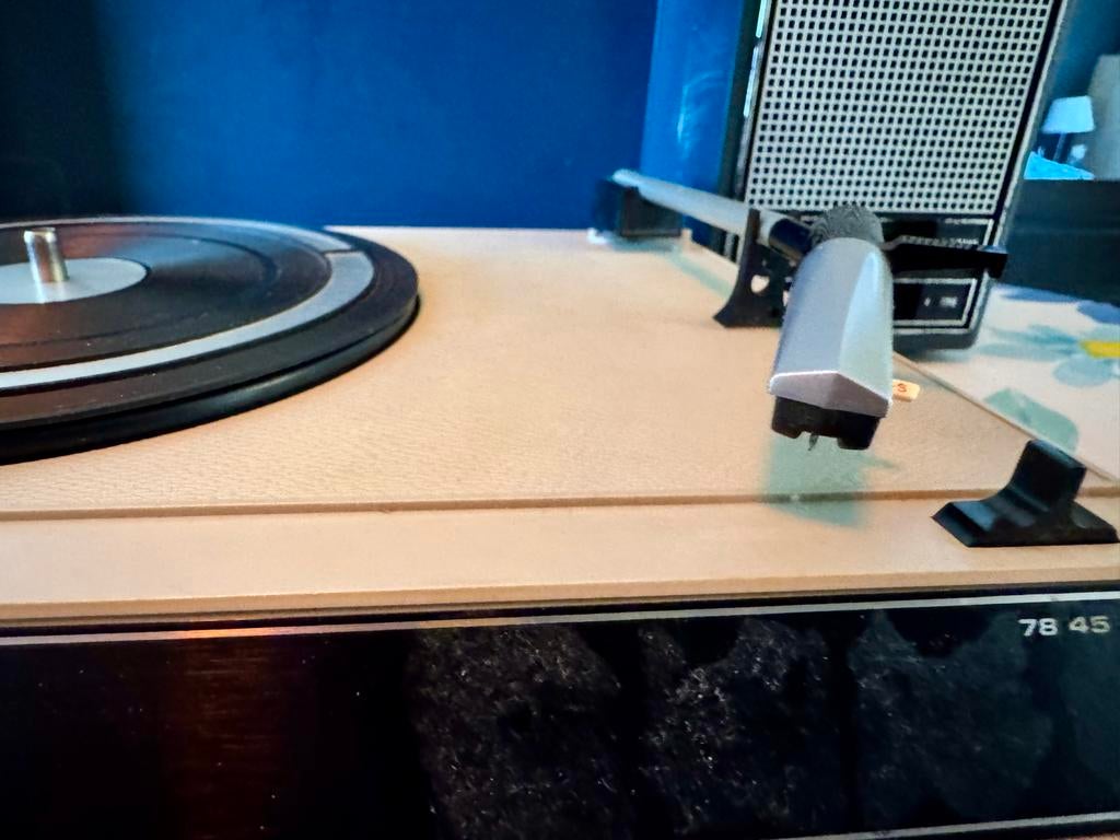 Vintage Philips Platenspeler - Draagbaar VINTAGE, Ophalen, Gebruikt, Platenspeler, Philips