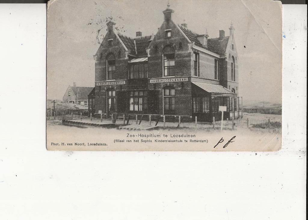 Loosduinen Zee-Hospitium Kinderziekenhuis 9 dec 1905, Ophalen of Verzenden, Voor 1920, Gelopen, Zuid-Holland