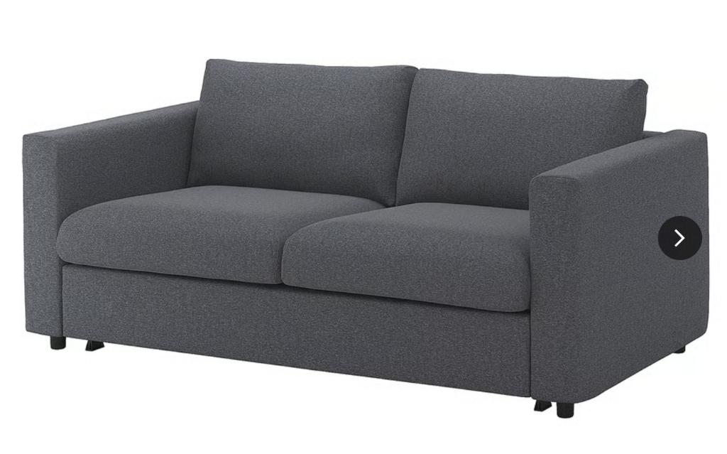IKEA VIMLE 2-zits slaapbank, Gunnared middengrijs NIEUW, Huis en Inrichting, Ophalen, 100 cm, 190 cm of minder, Grijs