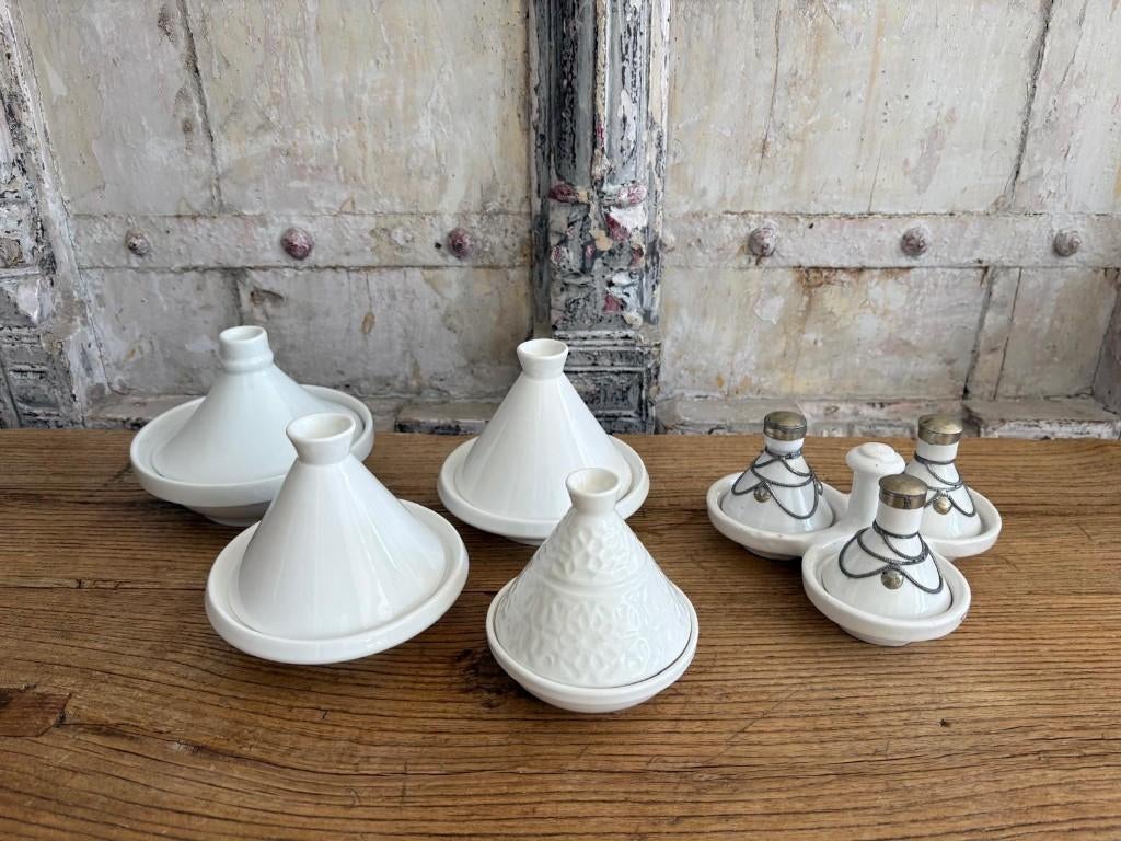 Witte Marokkaanse Tajine bakjes, Ophalen of Verzenden, Overige materialen