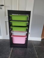 Ikea trofast kast met bakken opbergkast kinderkast speelgoed, Ophalen, 50 tot 100 cm, Zo goed als nieuw, Minder dan 100 cm