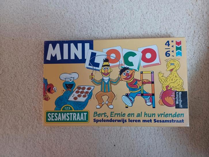 Mini Loco Sesamsstraat Bert, Ernie en al hun vrienden, Kinderen en Baby's, Speelgoed | Educatief en Creatief, Taal en Lezen, Rekenen