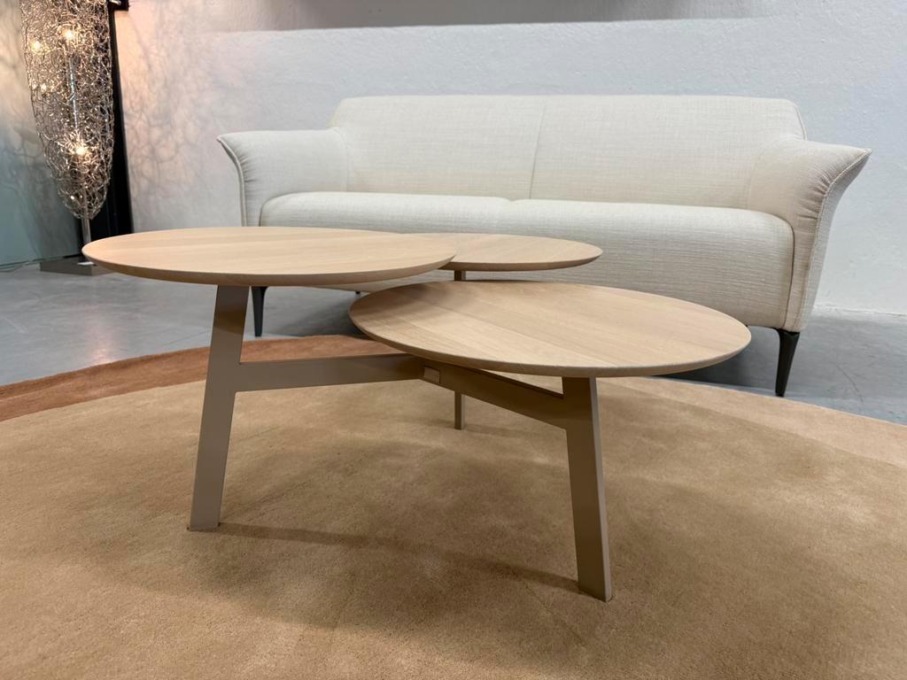 Nieuw Leolux Ninfea Rondo Salontafel Hout design Tafel, Leolux, Info@leolux.nl, Rond, Nieuw