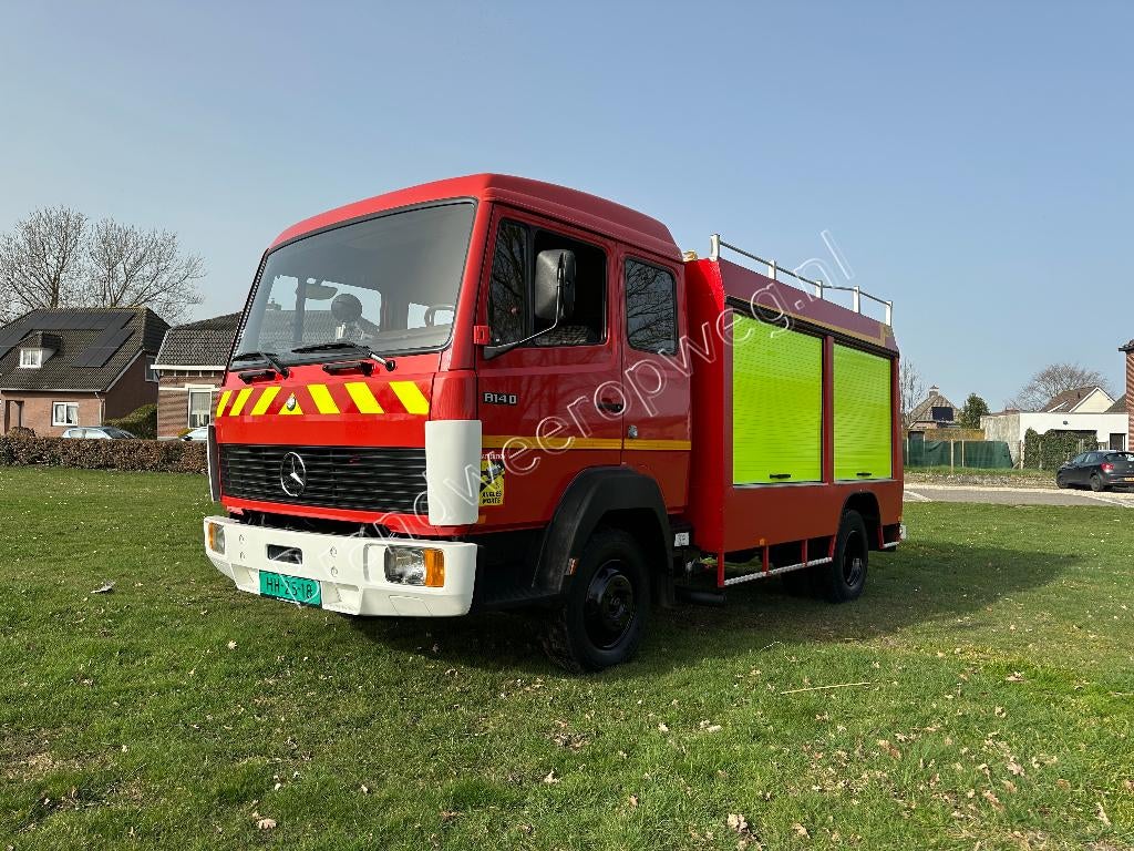 Brandweer Mercedes 814 4x2, 207dkm, '86! MRB vrij.Foodtruck?, Auto's, Vrachtwagens, Mercedes-Benz, Te koop, Rood, BTW verrekenbaar