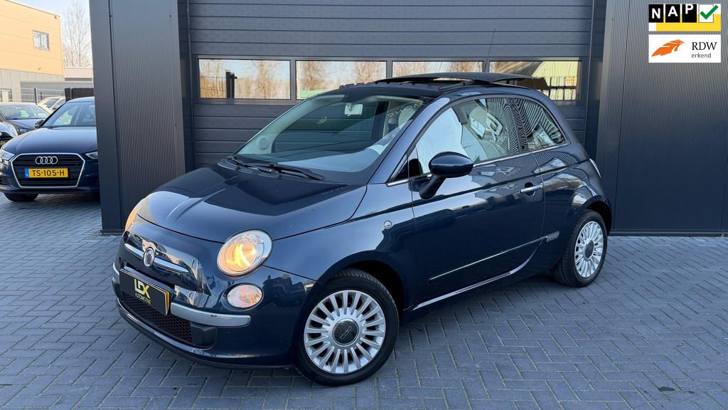 Fiat 500 1.4-16V Lounge Airco|Pano, Auto's, Voorwielaandrijving, Euro 5, 101 pk, Gebruikt