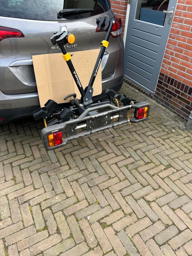 Spinder Hawk fietsendrager, Ophalen of Verzenden, 2 fietsen, Gebruikt, Trekhaakdrager