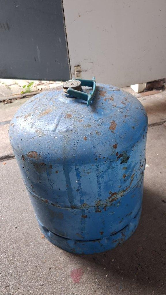 camping gasfles, Ophalen, Gebruikt