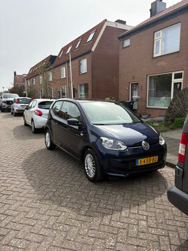Volkswagen up! 1.0 44KW AUT 2013 Blauw, Auto's, Volkswagen, Up!, 23 km/l, Origineel Nederlands, Grijs