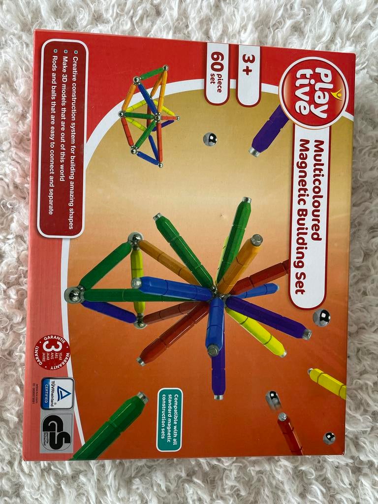 Playtive magnetisch bouwpakket 60-delig nieuw, Kinderen en Baby's, Speelgoed | Educatief en Creatief, Ophalen, Nieuw, Bouwen