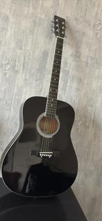 Nashville akoestische gitaar - Zwart, Ophalen of Verzenden, Gebruikt, Western- of Steelstringgitaar