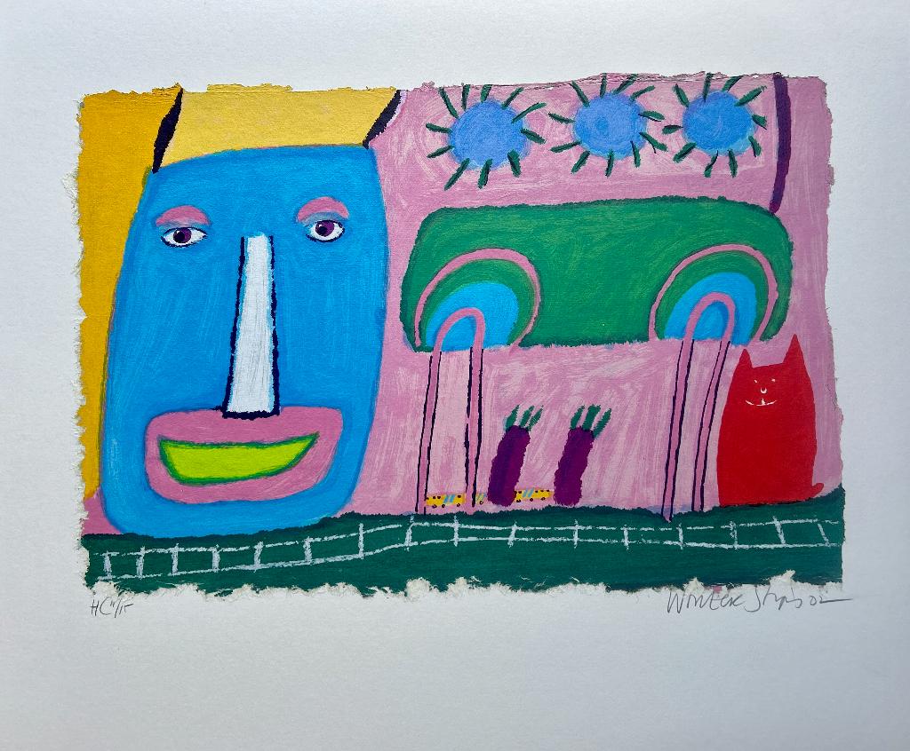 Zeefdruk Wouter Stips, Antiek en Kunst, Verzenden