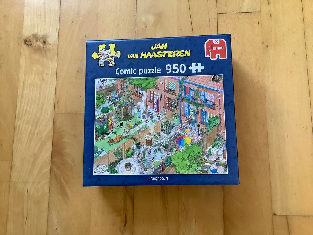 Jan van Haasteren legpuzzel. Buren, leuke prent. MOOI, Ophalen of Verzenden, 500 t/m 1500 stukjes, Zo goed als nieuw