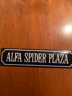 Emaille bordje Alfa Spider Plaza, Ophalen of Verzenden, Reclamebord