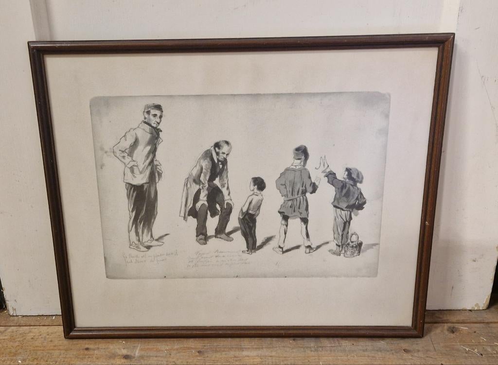vintage prent van Caspar Jebke de Haan IV, Ophalen