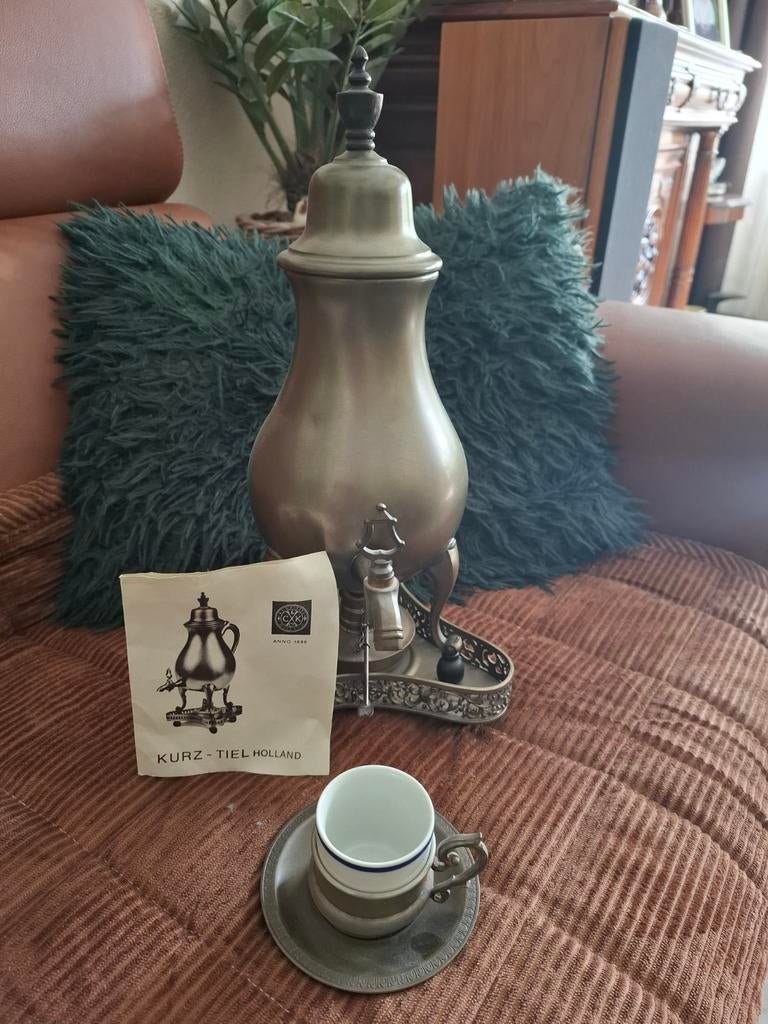 Vintage Kurz - Tiel Holland koffie/thee urn, Ophalen of Verzenden, Brons