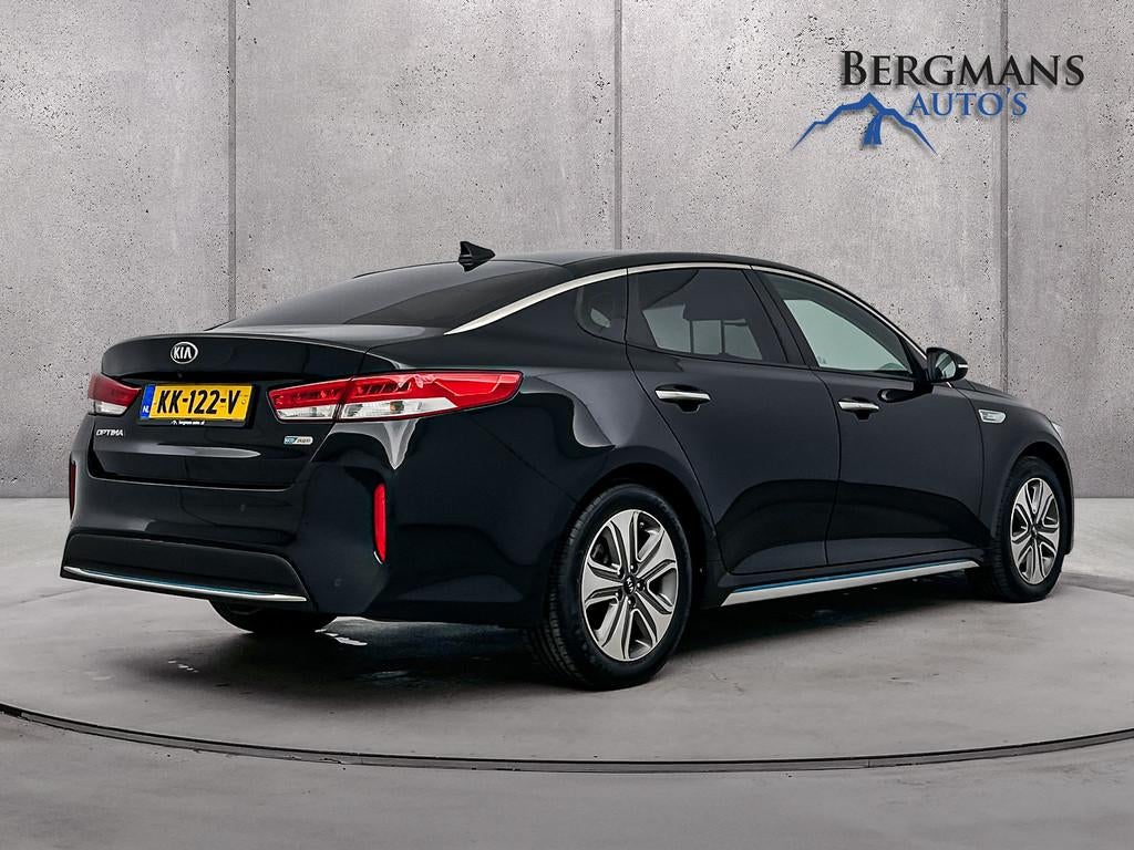 Kia Optima // 2.0 GDI PHEV Business DynamicLine // STOELVERW, Auto's, Kia, Gebruikt, 4 cilinders, Optima, Zwart