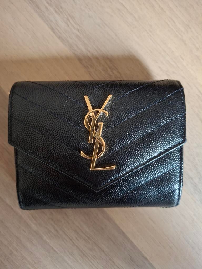 YSL portomonnee, Ophalen of Verzenden, Zo goed als nieuw, Zwart