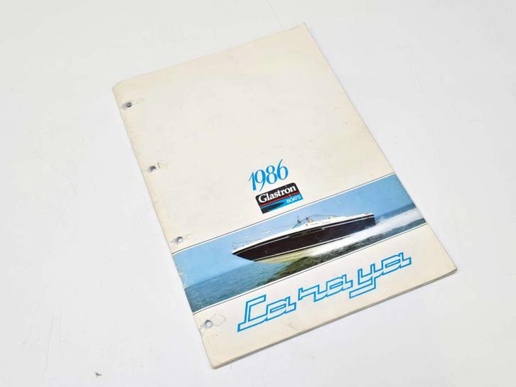 Originele GLASTRON (La Raya) folder 1986 modellen-reeks, Watersport en Boten, Accessoires en Onderhoud, Gebruikt, Boek of Waterkaart
