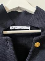 Gebreide jasje maat 38  blazer  donker blauw Merk ZARA, Ophalen of Verzenden, Zo goed als nieuw, Maat 38/40 (M), Blauw