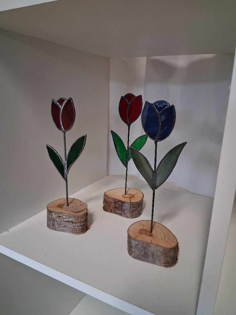 leuke tulpjes van glas, Antiek en Kunst, Kunst | Overige Kunst, Ophalen of Verzenden