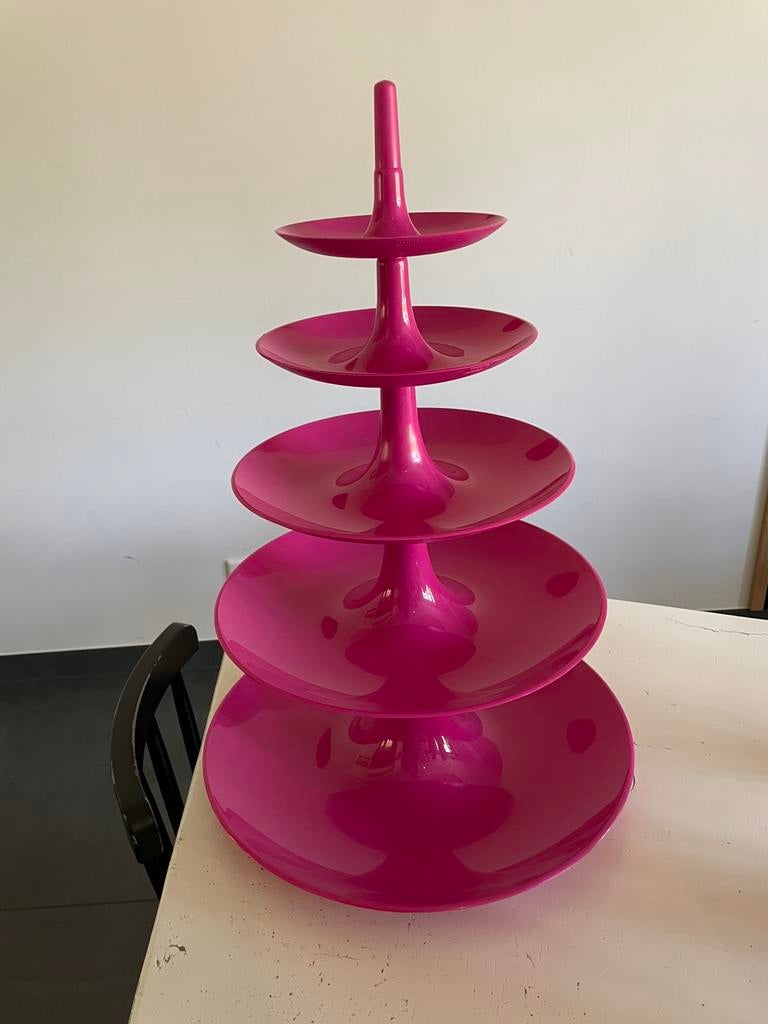 Koziol etagère 5 laags kleur roze Babell, Ophalen, Zo goed als nieuw