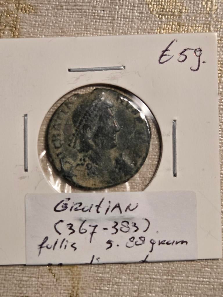 Romeinse munt Gratianus (367-383) - Follis 5.33 gram, Ophalen of Verzenden