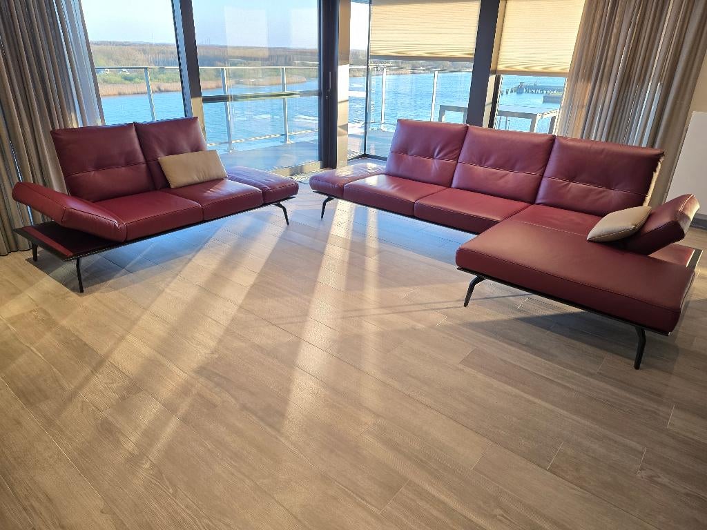 Luxueuze salonzetel Musterring, Huis en Inrichting, Ophalen, Nieuw, Leer