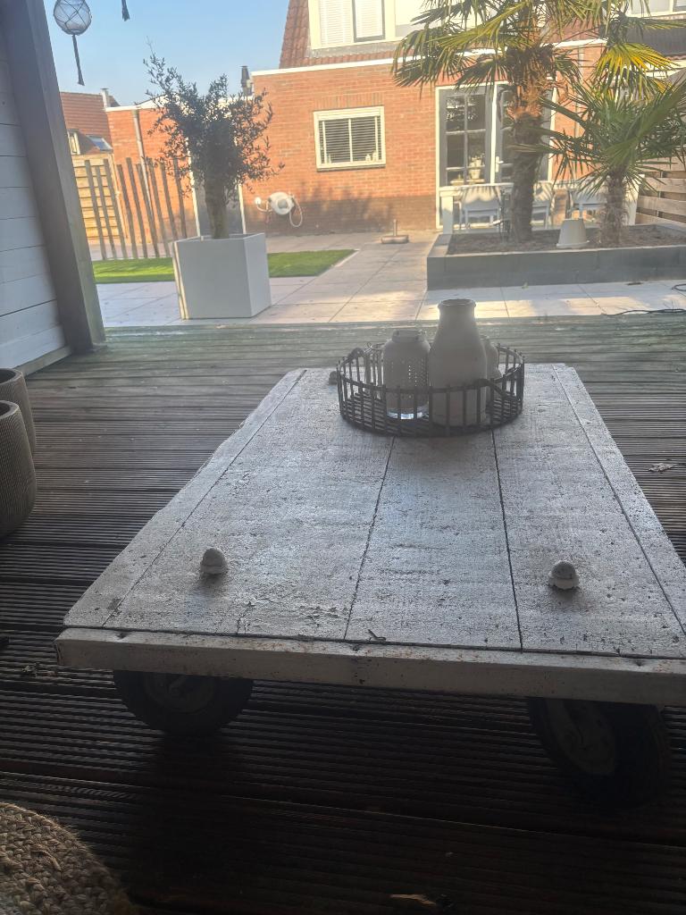 Tuintafel, Tuin en Terras, Ophalen, Gebruikt, Rechthoekig, Hout