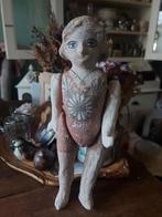 Mooie Brocante Mexicaanse Folk Art papier maché pop "Sofia", Ophalen of Verzenden