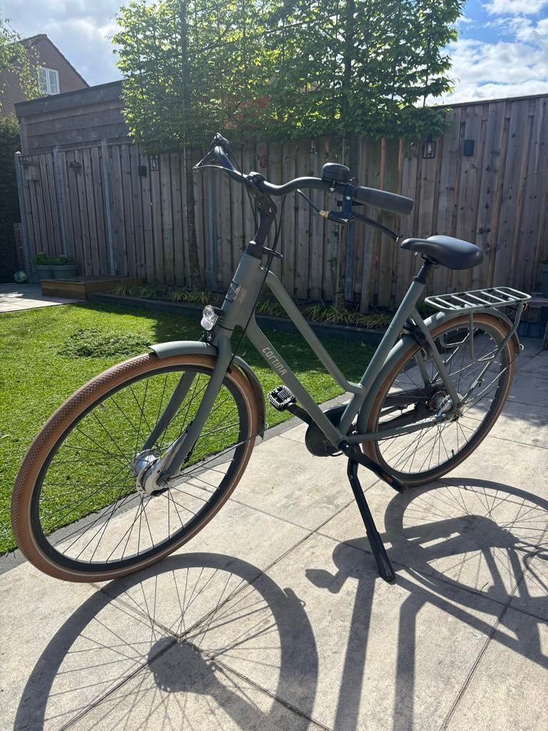 Cortina Foss ND3 Damesfiets - Dark Slate Mat - Frame 57cm, Fietsen en Brommers, Velgrem, Versnellingen, 56 cm of meer, Zo goed als nieuw