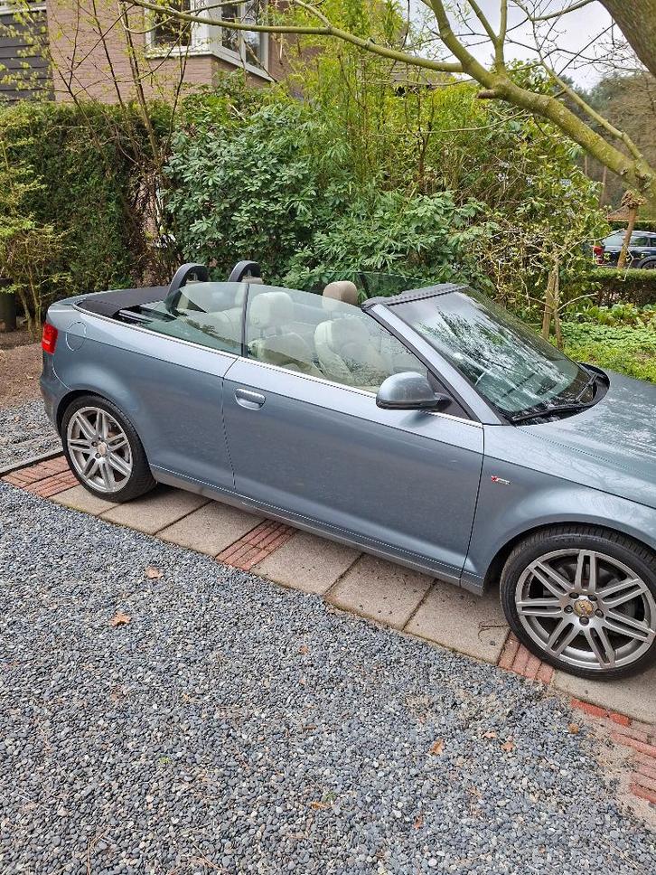 Audi A3 2.0 Tfsi Cabriolet 147KW AUT 2008 Grijs S-line., Auto's, Audi, Particulier, A3, ABS, Adaptieve lichten, Airbags, Airconditioning