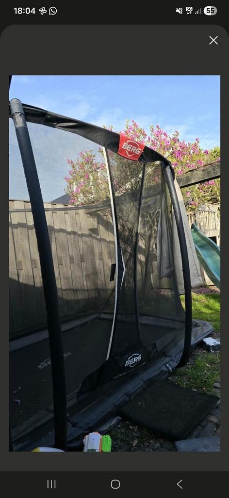 BERG EazyFit Trampoline 330x220cm met Safety Net Deluxe, Ophalen of Verzenden