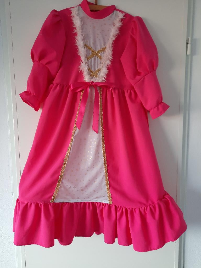 Leuke roze meisjes feestjurk ( 8 tot 13 jarige ) z.g.a.n, Ophalen of Verzenden, Zo goed als nieuw, 110 t/m 116, Meisje