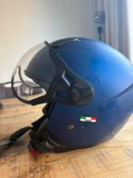 Stijlvolle Blauwe Scooterhelm - Vito Merk, Fietsen en Brommers, Brommerhelmen, Ophalen, Zo goed als nieuw, Extra large of groter