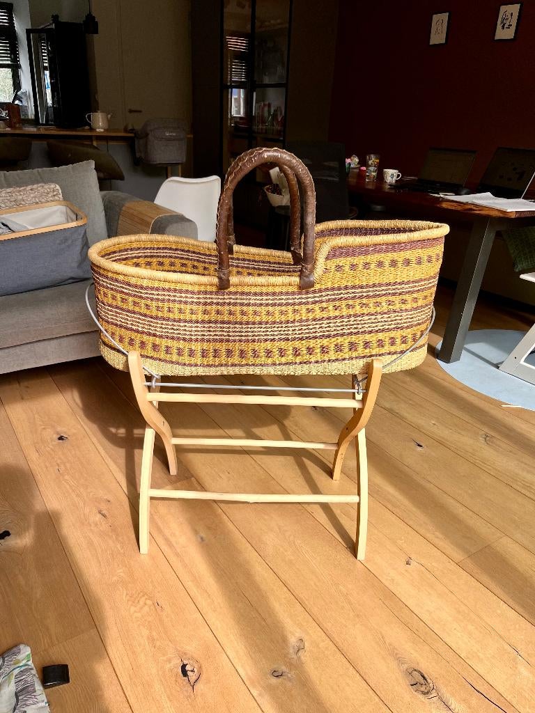 Luxe Mozes mand van ‘The Kind Label’ incl. standaard/matras, Kinderen en Baby's, Babywiegjes en Ledikanten, Ophalen, Zo goed als nieuw