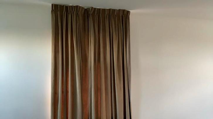 6 Verduisterende Overgordijnen - 75x260 cm, Huis en Inrichting, Stoffering | Gordijnen en Lamellen, Gebruikt, 200 cm of meer, 50 tot 100 cm