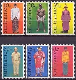 Suriname 113/8 postfris Klederdrachten 1978, Ophalen of Verzenden, Postfris