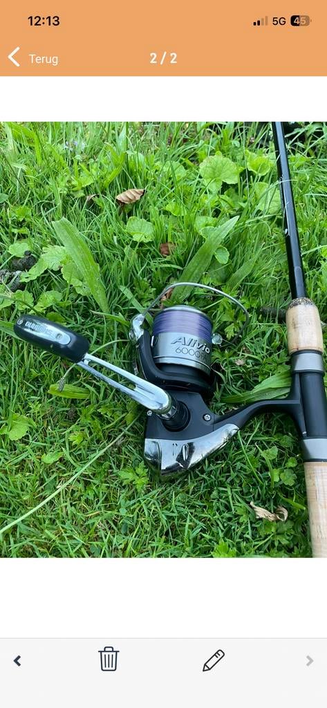 Shimano Alivio 6000 FA Molen - Slip voorop, Watersport en Boten, Ophalen of Verzenden, Gebruikt, Molen