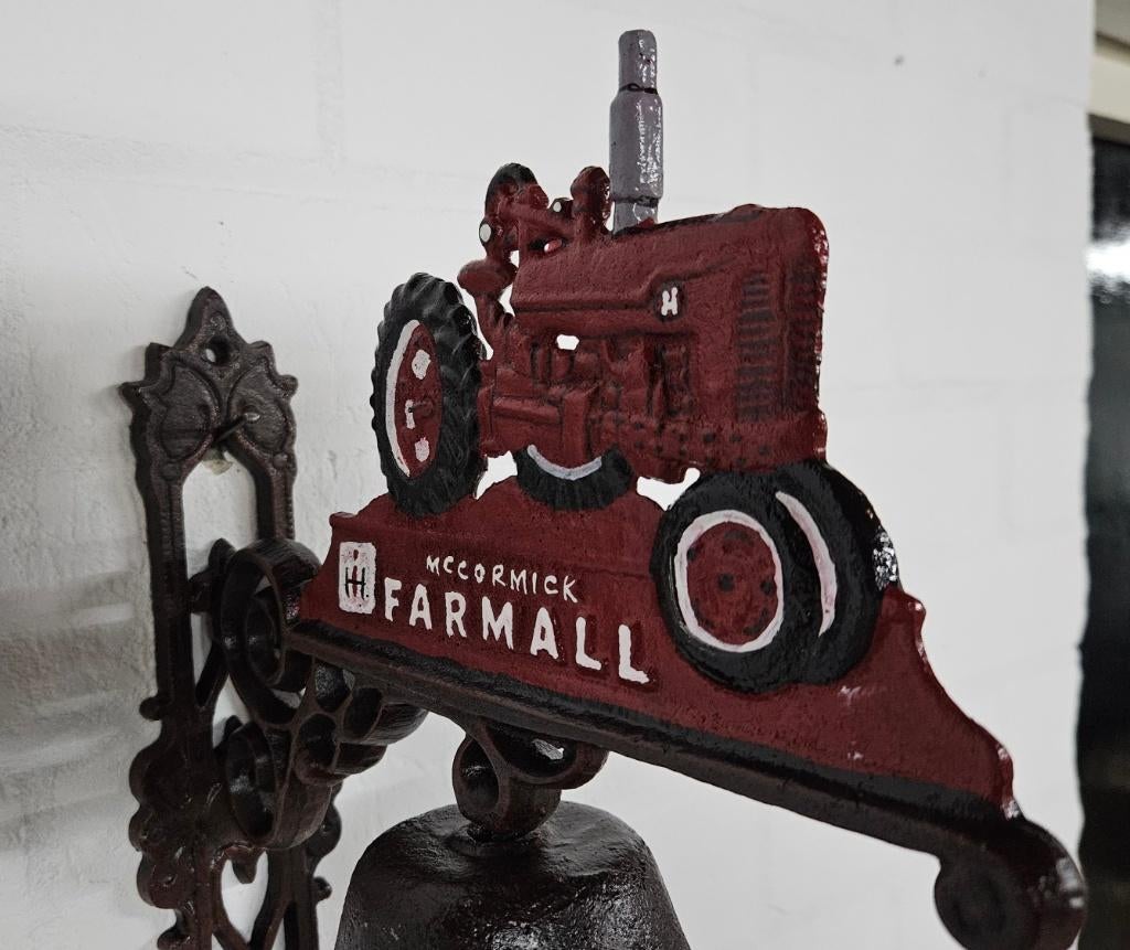 MC CORMICK / FARMALL/ DEURBEL / tractor, Huis en tuin decoratie Marie, Nieuw, Info@huisentuindecoratiemarie.nl, Peize