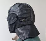 Antieke leren motor-/pilotenhelm, Motoren, Overige merken, Overige typen, Dames, Ophalen of Verzenden