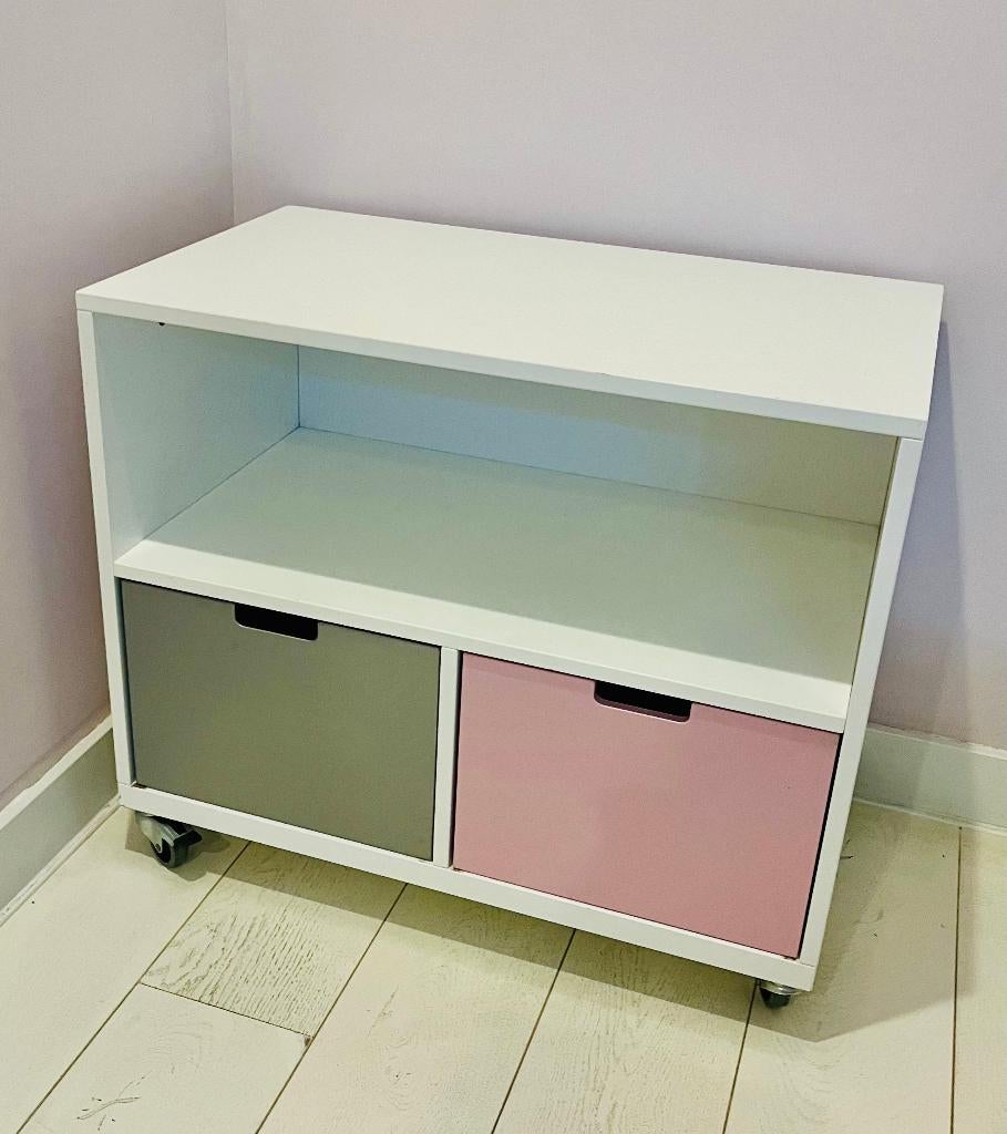 Bopita kast op wieltjes kinderkamer wit, Ophalen, Zo goed als nieuw, Kast