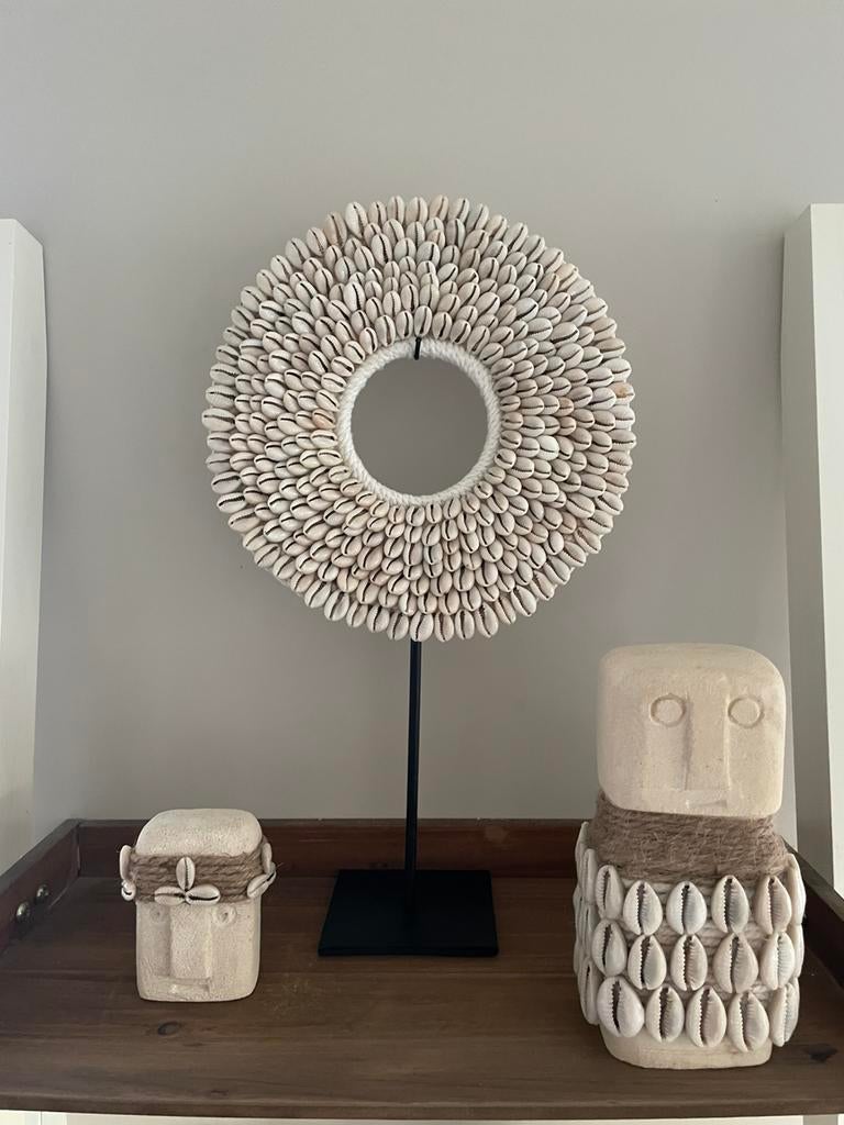 Nieuw kauri schelpen ornament op standaard, Ophalen of Verzenden, Nieuw