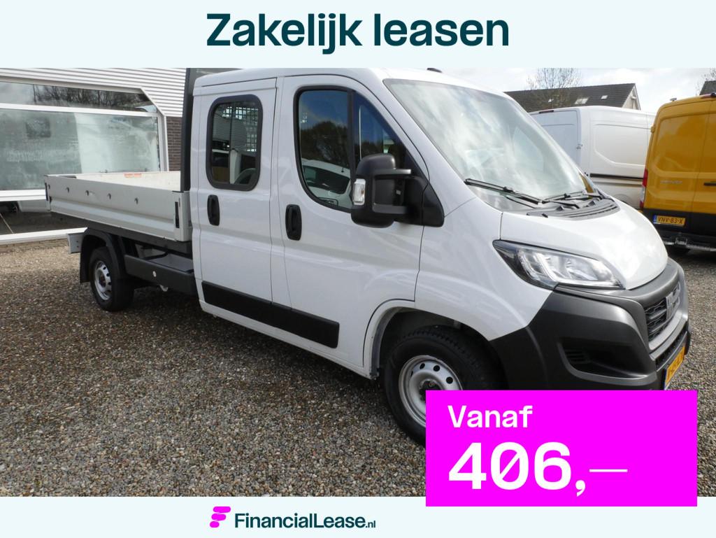 Fiat Ducato 2.2MJ 140PK Pick-up Dubbel cabine open laadbak A, Voorwielaandrijving, Stof, Gebruikt, 4 cilinders