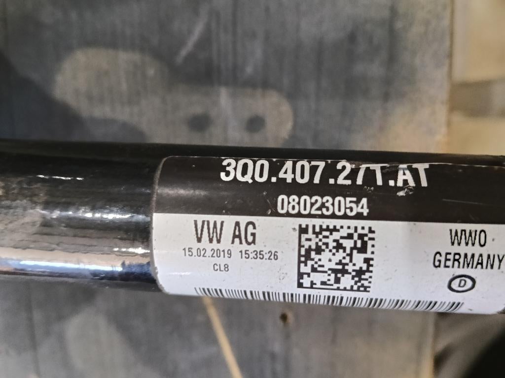 Aandrijfas VAG 3Q0.407271.AT, Auto-onderdelen, Ophalen of Verzenden, Nieuw
