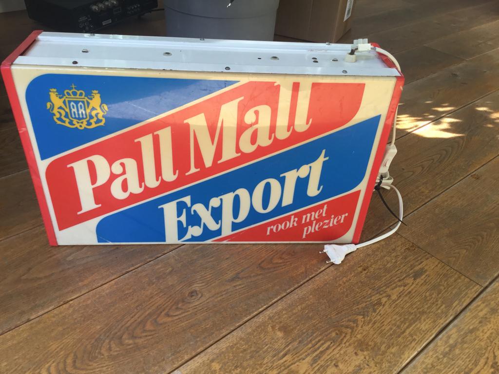 Vintage Pall Mall Export Lichtbak, Ophalen, Zo goed als nieuw