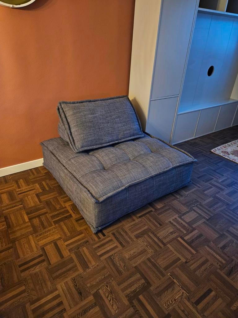 Grote poef Maison du Monde 120x120cm - perfecte staat, Ophalen, Vierkant, 100 tot 125 cm, Zo goed als nieuw