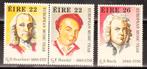 Ierland 1985 pf mi 565 - 567 componisten bach, Verzenden, Ierland, Postfris