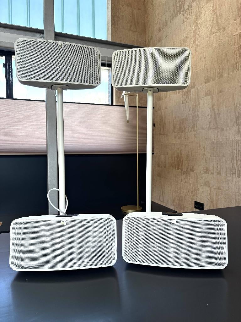 bluesound pulse 2i set van 4 - incl. voet & muurbeugels, Audio, Tv en Foto, Luidsprekers, Zo goed als nieuw, 120 watt of meer